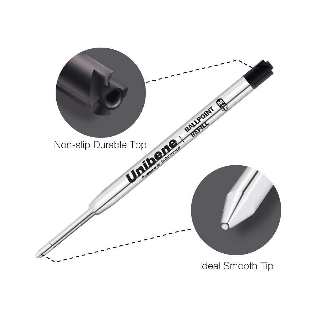 Amazon | Unibene Parker 互換ボールペンリフィル 12本パック 1.0mm